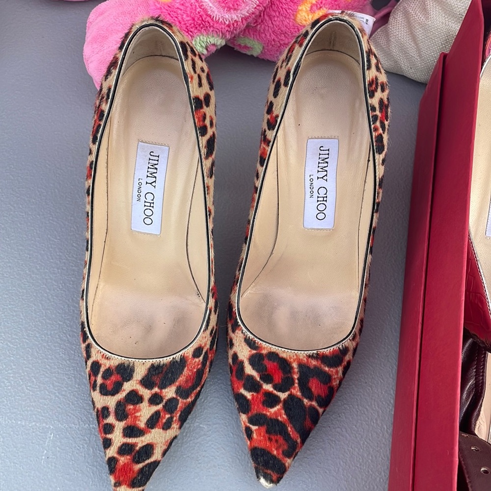 Jimmy choos calf fur